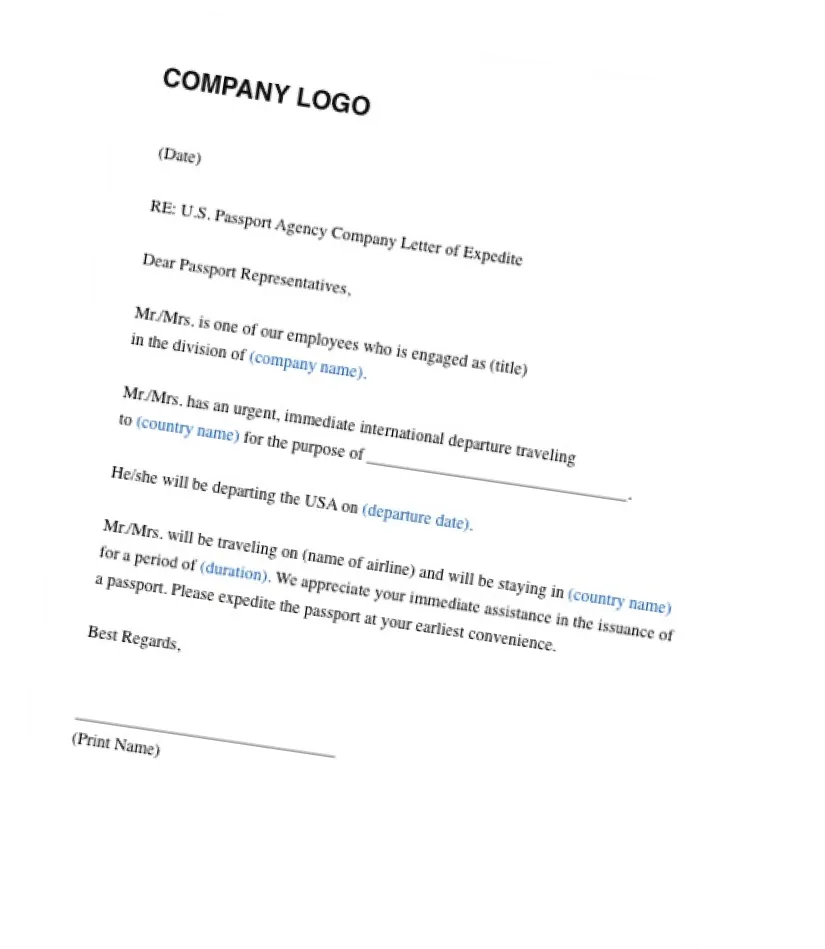 Company letter