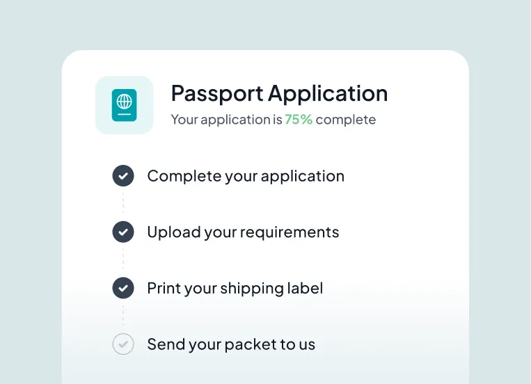 Fill out your super-simple passport application