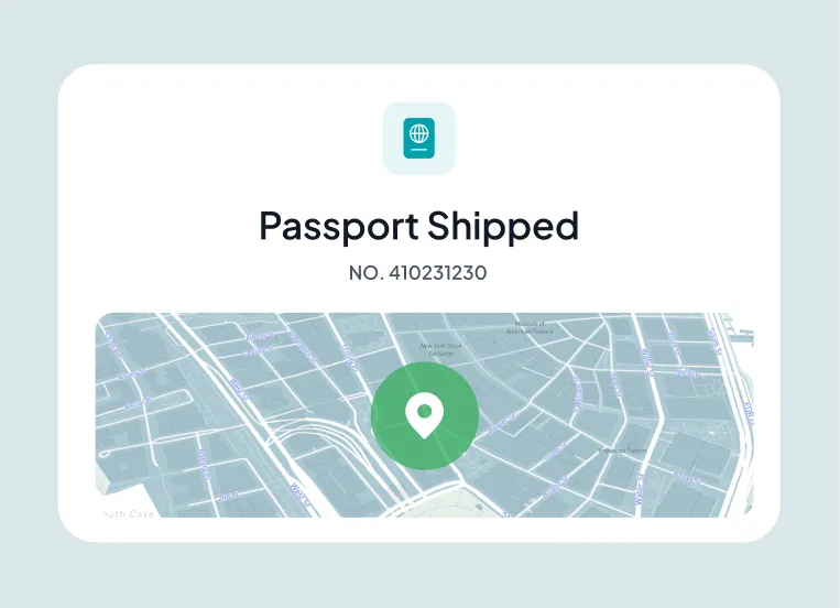 Track your passport live and get it quickly