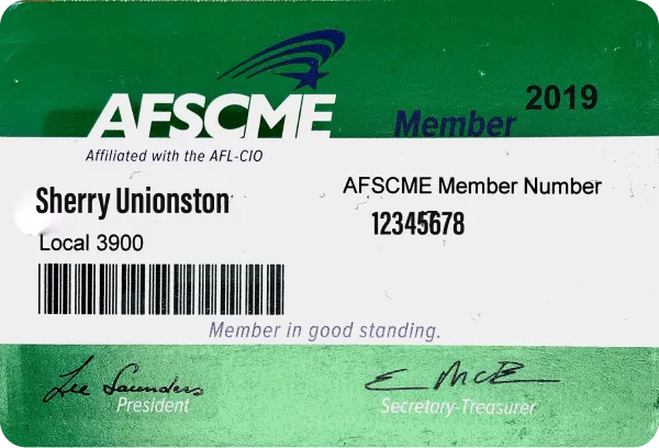 Union Membership Card